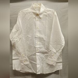 Elegant White Men's Dress Shirt